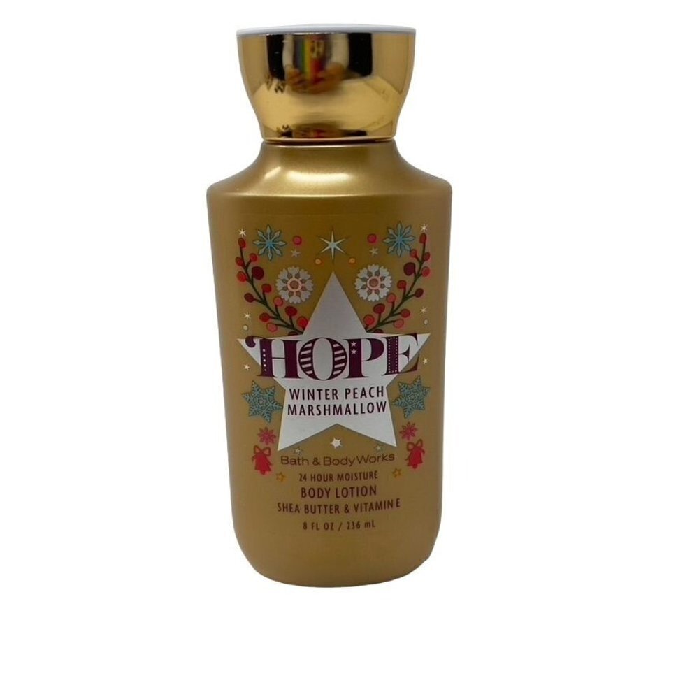 Bath & Body Works Hope 8 oz Body Lotion Winter Peach Marshmallow